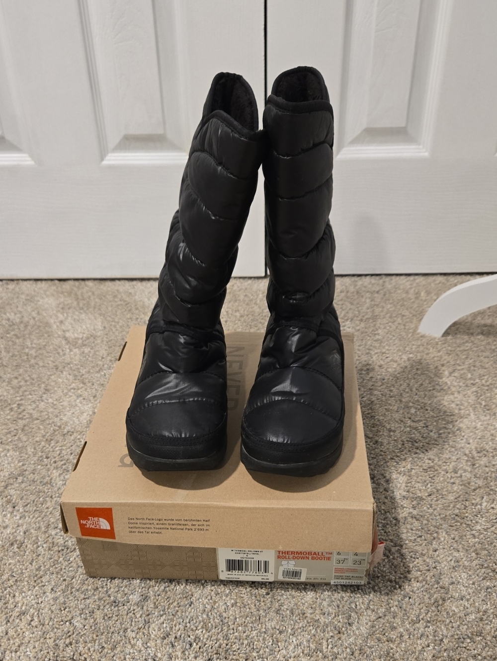 The North Face Black Quilted Insulated Women's Winter Boots